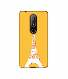 Amazon Brand - Solimo Designer Eiffel Tower 3D Printed Hard Back Case Mobile Cover for Nokia 6.1 Plus