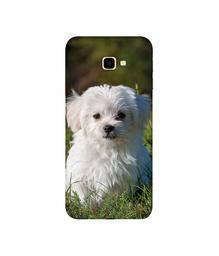 Amazon Brand - Solimo Designer White Dog 3D Printed Hard Back Case Mobile Cover for Samsung Galaxy J4 Plus