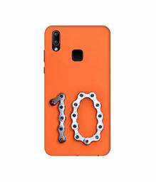 Amazon Brand - Solimo Designer Number Ten 3D Printed Hard Back Case Mobile Cover for Vivo Y95