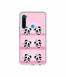 Amazon Brand - Solimo Designer Panda Pattern UV Printed Soft Back Case Mobile Cover for Mi Redmi Note 8