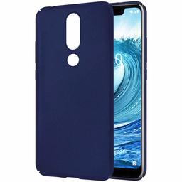 Amazon Brand - Solimo Mobile Cover (Hard Back & Slim) for Nokia 5.1 Plus (Blue)