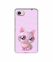 Amazon Brand - Solimo Designer Cute Pink Cat 3D Printed Hard Back Case Mobile Cover for Xiaomi Redmi Y1 Lite