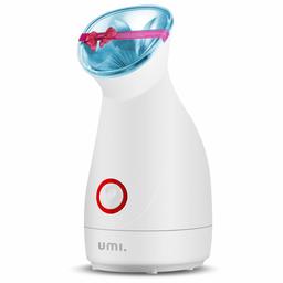 UMI by Amazon Face Steamer Nano Ionic Facial Steamer for Pores, Blackhead Removal, Professional Face Humidifier, Warm Mist Face Sauna Steaming Skincare, Deep Cleanse Home Spa, Blue, UMI200-EU