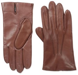 Franklin Tailored Men's Leather Texting Glove, Cognac, L