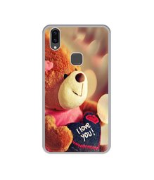 Amazon Brand - Solimo Designer Teddy Bear UV Printed Soft Back Case Mobile Cover for Vivo V9