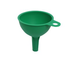 Amazon Brand - Solimo Silicone Rubber Funnel for Kitchen, Green