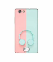 Amazon Brand - Solimo Designer Head Phone UV Printed Soft Back Case Mobile Cover for Oppo Neo 5 (2015)