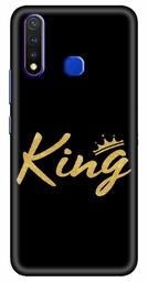 Amazon Brand - Solimo Designer King 3D Printed Hard Back Case Mobile Cover for Vivo Y19 / Vivo U20