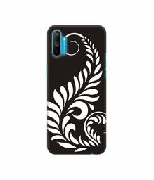 Amazon Brand - Solimo Designer Simple White Rangoli 3D Printed Hard Back Case Mobile Cover for Realme C3