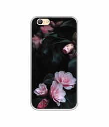 Amazon Brand - Solimo Designer Dark Flowers Photography UV Printed Soft Back Case Mobile Cover for Oppo A57