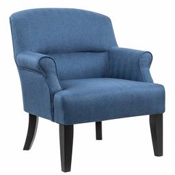 Amazon Brand – Ravenna Home Penridge Rolled Armed Seamed Back Accent Chair, 29.92