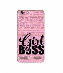 Amazon Brand - Solimo Designer Girl Boss On Pink Sparkle 3D Printed Hard Back Case Mobile Cover for Lenovo Vibe K5 Plus