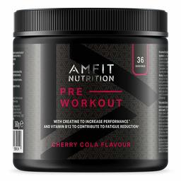 Marque Amazon - Amfit Nutrition - Booster de Pré-entraînement, Saveur cerise et cola 360g, 36 portions