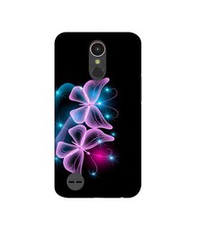 Amazon Brand - Solimo Designer Butterflies Neon Light UV Printed Soft Back Case Mobile Cover for LG K10 (2017)