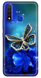 Amazon Brand - Solimo Designer Butterfly Flower Design 3D Printed Hard Back Case Mobile Cover for Vivo Y19 / Vivo U20