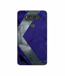 Amazon Brand - Solimo Designer Purple and Gray Texture 3D Printed Hard Back Case Mobile Cover for LG V20