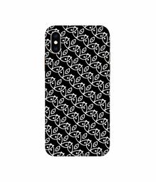 Amazon Brand - Solimo Designer White Pattern 3D Printed Hard Back Case Mobile Cover for Apple iPhone Xs Max