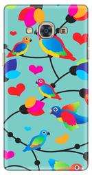 Amazon Brand - Solimo Designer Flycatchers Birds Patterns Design 3D Printed Hard Back Case Mobile Cover for Samsung Galaxy J3 Pro