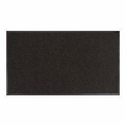 AmazonBasics – Alfombra moldeada y rascador comercial de goma para entrada, diseño de parquet, Pimienta, 10.2 x 15.2 cm