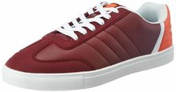 Amazon Brand - House & Shields Men's Maron/Orange PU Sneakers-9 UK (43 EU) (10 US) (AZ-HS-030)