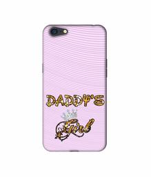 Amazon Brand - Solimo Designer Daddy's Girl in Glitter Pattern 3D Printed Hard Back Case Mobile Cover for Oppo A71