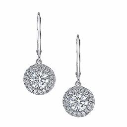 [Find] Amazon Collection Rhodium Plated Sterling Silver Clear raundokyu-bikkuzirukoniaharo-doroppupiasu Binaural Headset for Stud Earrings jee00153 _ 110cl00hd00 