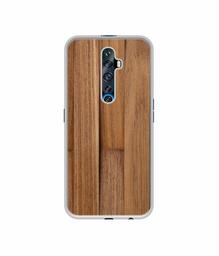 Amazon Brand - Solimo Designer Wooden Art UV Printed Soft Back Case Mobile Cover for Oppo Reno 2Z