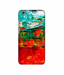 Amazon Brand - Solimo Designer Green and Orange Glass Color 3D Printed Hard Back Case Mobile Cover for Vivo Y69