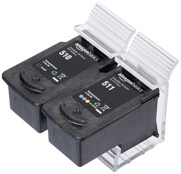 AmazonBasics Remanufactured Ink Cartridge Replacement for Canon PG-510 and CL-511