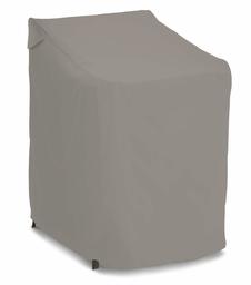 AmazonBasics Outdoor Patio Stackable Chair Cover - Waterproof, 100% Woven Polyester - Grey