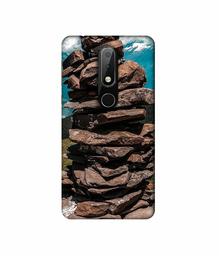 Amazon Brand - Solimo Designer Rocks 3D Printed Hard Back Case Mobile Cover for Nokia 6.1 Plus