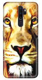 Amazon Brand - Solimo Designer Lion Design 3D Printed Hard Back Case Mobile Cover for Oppo A5 (2020)