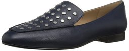 The Fix para Mujer Dakoda Cabeza de Plata, Mocasines Planos, Azul Marino (Navy Leather), 9 B(M) US