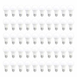 AmazonCommercial 60 Watt Equivalent, 25000 Hours, Dimmable, 800 Lumens, Energy Star and CEC (California) Compliant, A19 LED Light Bulb - Pack of 50, Daylight