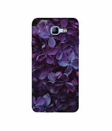 Amazon Brand - Solimo Designer Purple Flowers 3D Printed Hard Back Case Mobile Cover for Samsung Galaxy A8 (2016)