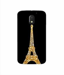 Amazon Brand - Solimo Designer Golden Pairs 3D Printed Hard Back Case Mobile Cover for Motorola Moto E (3rd gen)