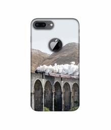 Amazon Brand - Solimo Designer Steam Train 3D Printed Hard Back Case Mobile Cover for Apple iPhone 8 Plus (with Logo Cut)