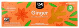 365 by Whole Foods Market, Sparkling Water, Ginger (12-12 Fl Oz Cans), 144 Fl Oz