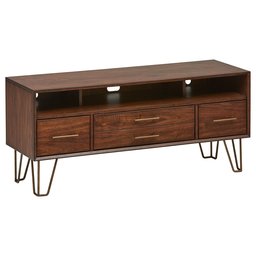 Amazon Brand – Rivet Bowlyn Mid-Century Modern Wood TV Media Table Stand, 54