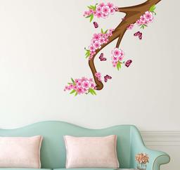 Amazon Brand - Solimo Wall Sticker for Living Room (Live Life in Full Bloom, Ideal Size on Wall - 110 cm x 80 cm)