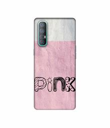 Amazon Brand - Solimo Designer Pink 3D Printed Hard Back Case Mobile Cover for Oppo Reno 3 Pro