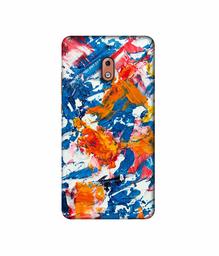 Amazon Brand - Solimo Designer Wax Color Mash On Canvas 3D Printed Hard Back Case Mobile Cover for Nokia 2.1