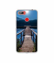 Amazon Brand - Solimo Designer Wooden Beach UV Printed Soft Back Case Mobile Cover for Itel A46