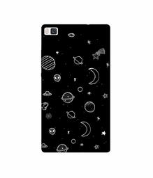 Amazon Brand - Solimo Designer Solar System 3D Printed Hard Back Case Mobile Cover for Huawei P8