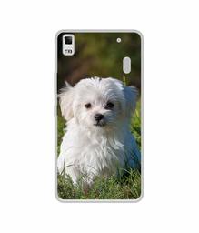 Amazon Brand - Solimo Designer White Dog UV Printed Soft Back Case Mobile Cover for Lenovo K3 Note / A7000