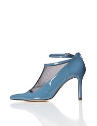 Find Women’s Ankle Strap Heels With T-Bar, Mesh And Stiletto, Blue, 3 UK,03/04/2003