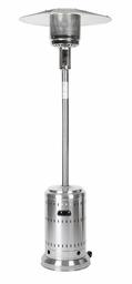 AmazonBasics Commercial, Propane 46,000 BTU, Outdoor Patio Heater with Wheels, Stainless Steel (Renewed)