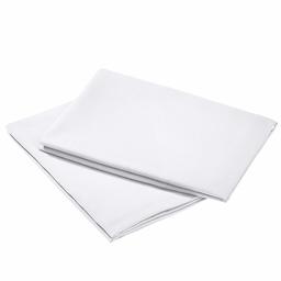 AmazonBasics Premium Microfiber Pillowcases, 2-Pack - 65 x 65 cm, Bright White