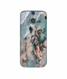 Amazon Brand - Solimo Designer Beach Side 3D Printed Hard Back Case Mobile Cover for HTC One M8