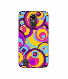 Amazon Brand - Solimo Designer Multicolor Circle 3D Printed Hard Back Case Mobile Cover for LG K10 (2017)